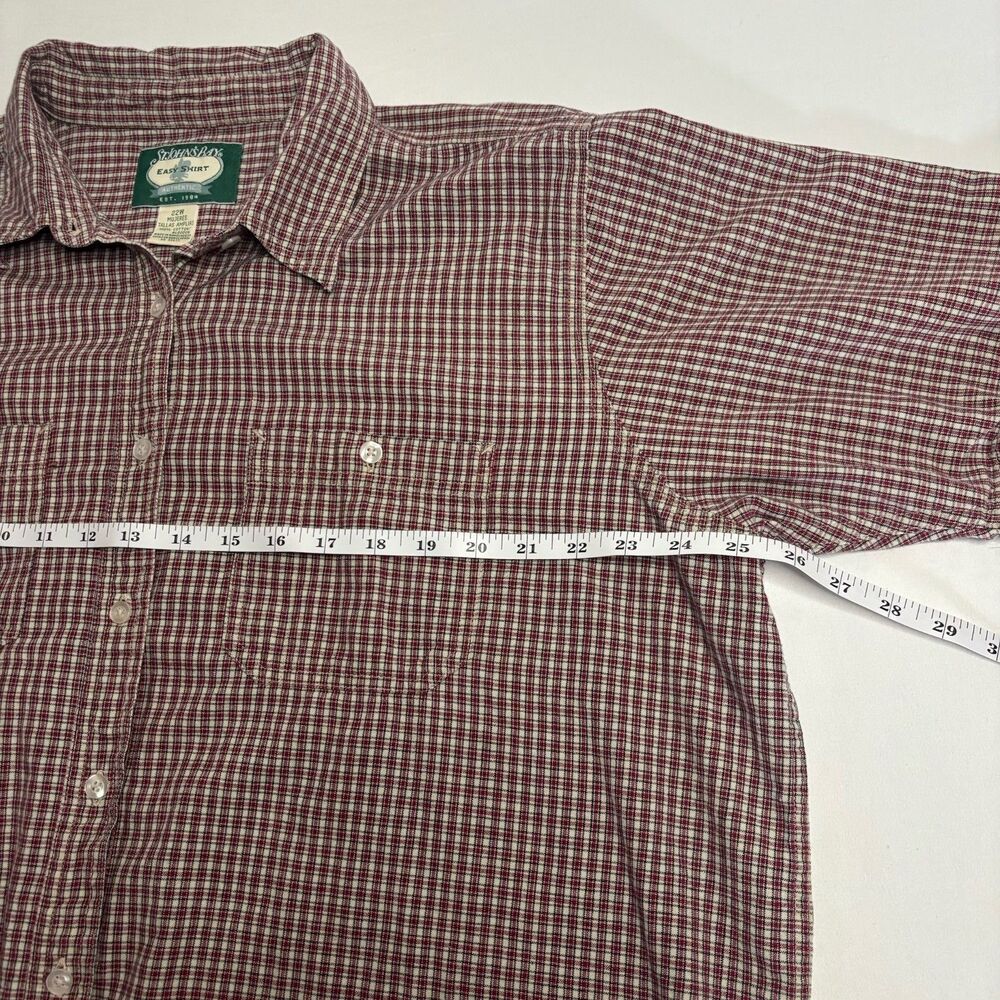 St. Johns Bay Easy Shirt Plaid Flannel Button Down 22W Plus Size - Picture 4 of 5